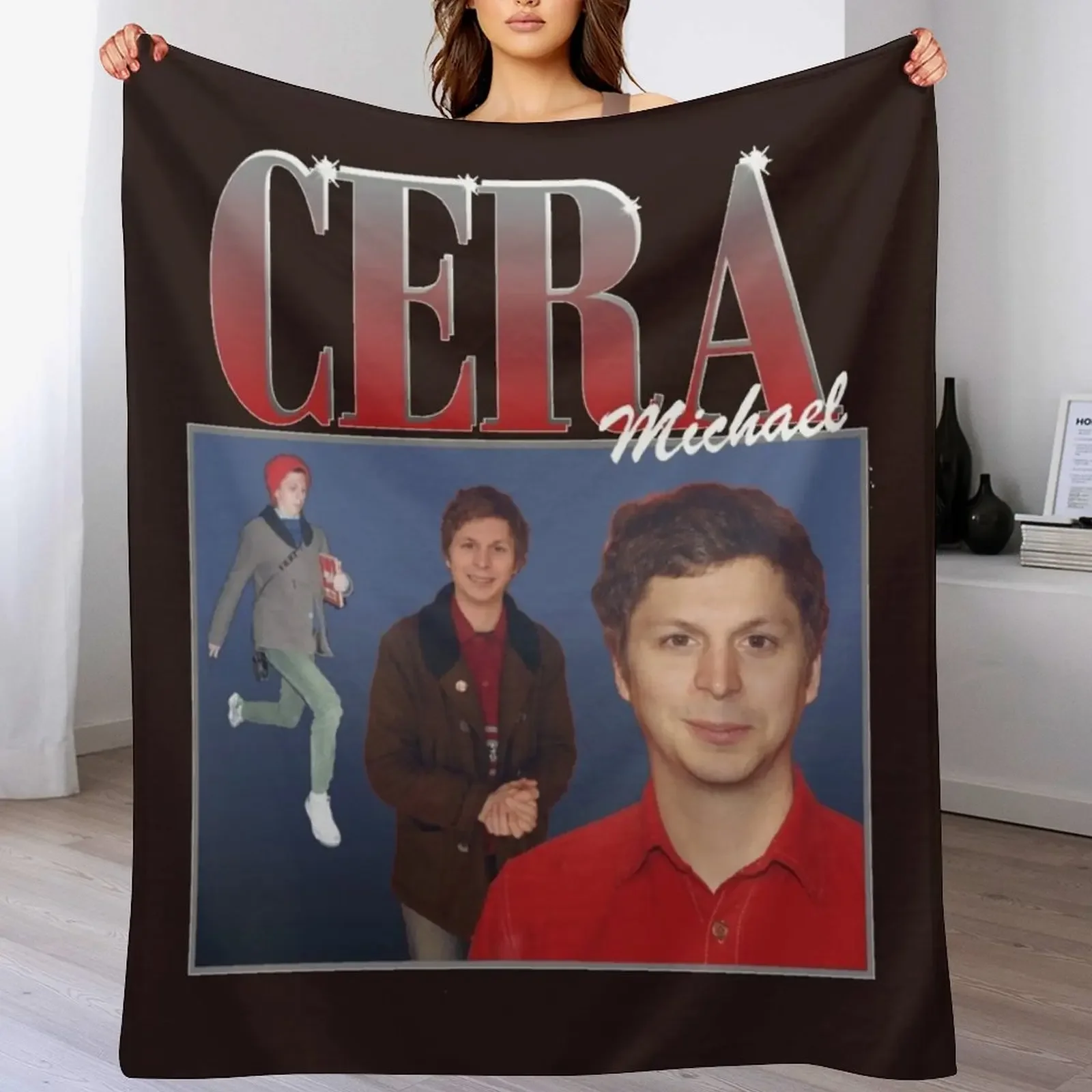 

michael cera Classic T-Shirt Throw Blanket Soft Home Decor Blanket for Couch Bedroom