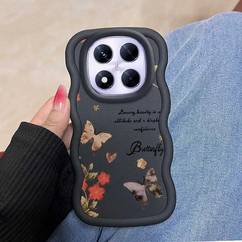 حافظة بتصميم مرن على شكل فراشات خريفية عصرية مضادة للخدش مصنوعة من أجل Redmi Note 14Pro 5G مثالية لـ Redmi #2