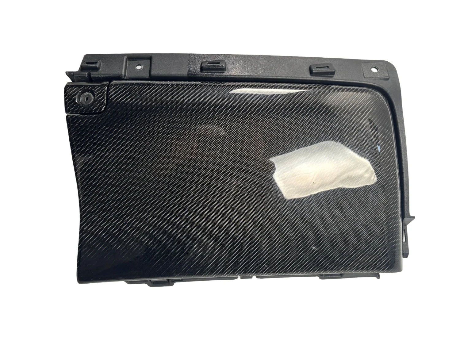 مناسبة لاستبدال OEM لغطاء صندوق تخزين ألياف الكربون لمقعد الركاب فورد موستانج