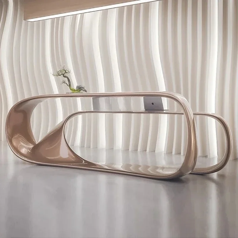 

Креативная модная стойка регистрации FRP Paint Arc Стойка регистрации Дизайн Технология Sense Стойка регистрации