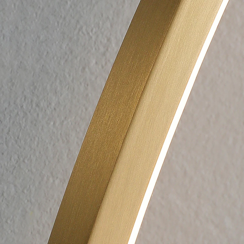 Post-Modern Cobre LED Wall Sconce, Lâmpada de Luxo Minimalista, Alta Qualidade, Lâmpada para Quarto, Foyer, Estudo, Banheiro, Sofá Fundo Decoração