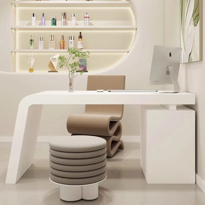 Beauty salon office negotiation table Medical beauty consultation table Light luxury paint consultation table Simple modern comp