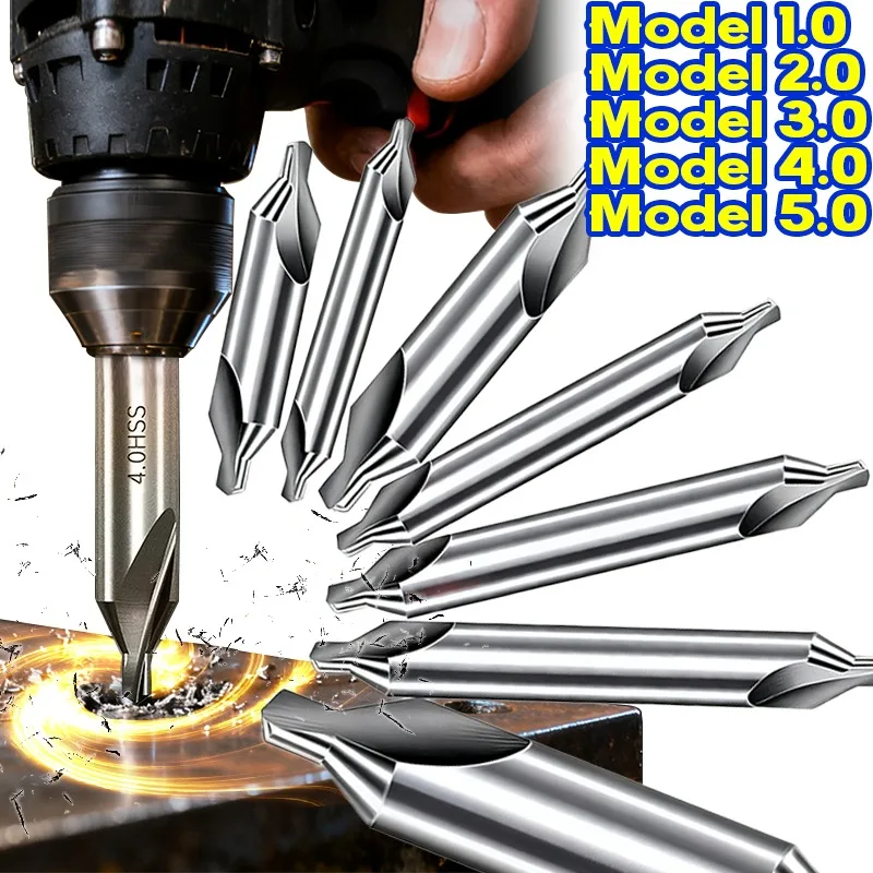 

1/2/3/4/5 DIY высокоскоростные стальные центральные сверла, набор 60-градусных центральных сверл, инструменты с зенковкой, токарный станок, металлообработка
