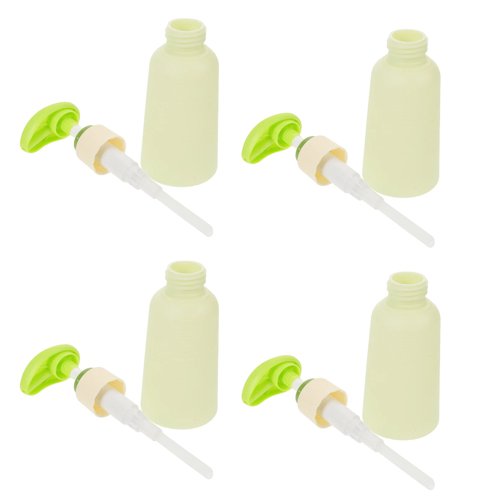 10pcs Travel Lotion Containers 100Ml Avocado Green Refillable Airless Pump Bottles Leakproof For Shampoo Body Wash Portable