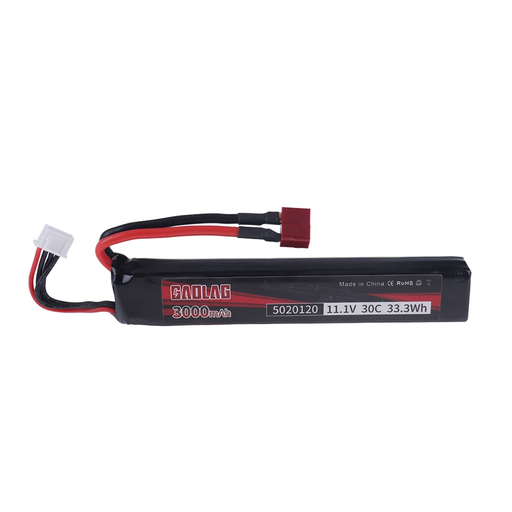 3S 11.1V 3000mAh 30C 33.3Wh LiPo Battery T/Tamiya/SM-2P Plug for Water GUN Airsoft gun BB Air Pistol Electric Toys Guns Parts
