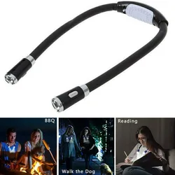 Neck Reading Light Book Light for Reading 4 LED 3 Modes Neck Reading Lamp Hands Free Flexible Torch for Readers U-Shaped LED