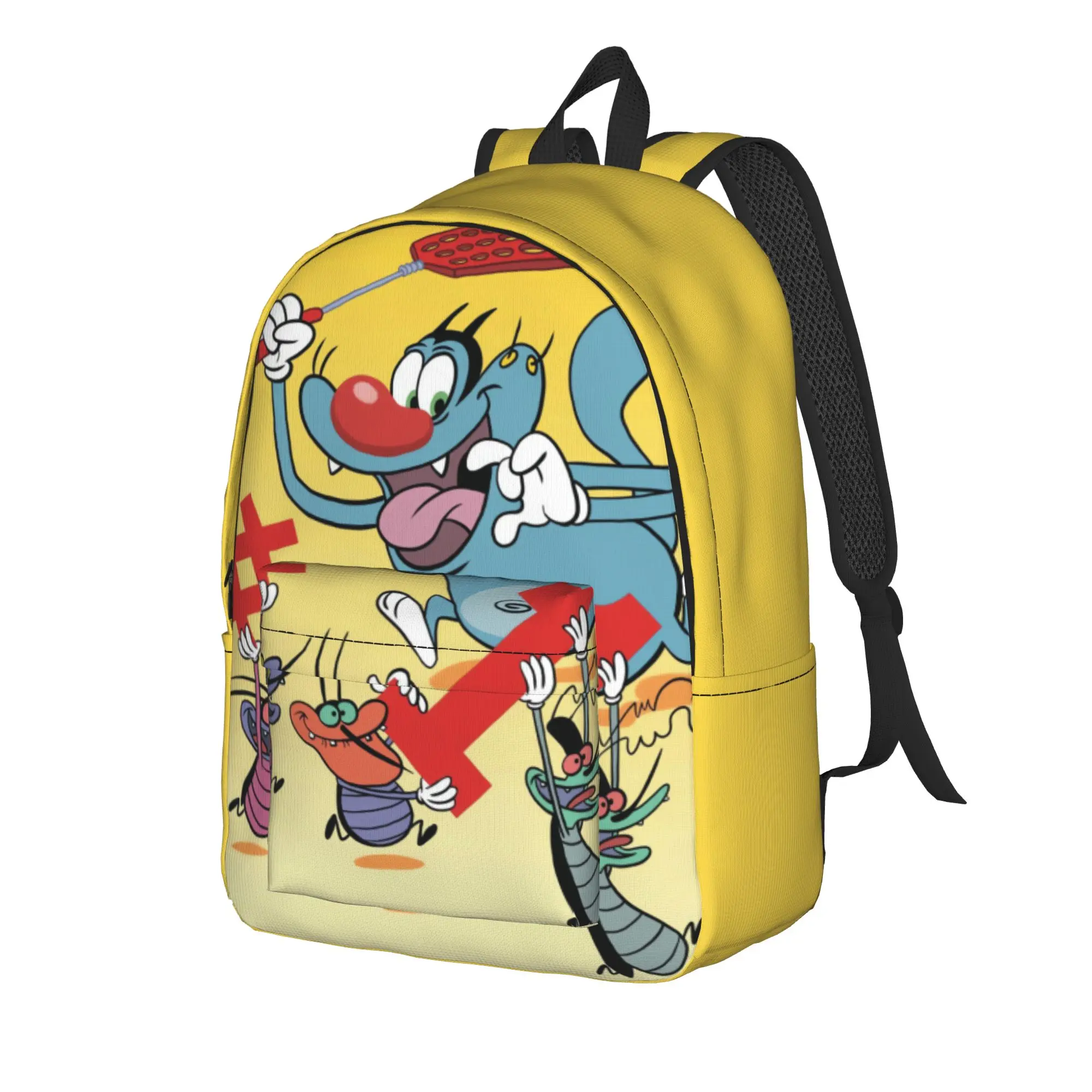 Oggy and the Cockroaches Backpack  Trekking Backpacks Boy Designer Big School Bags Kawaii Rucksack