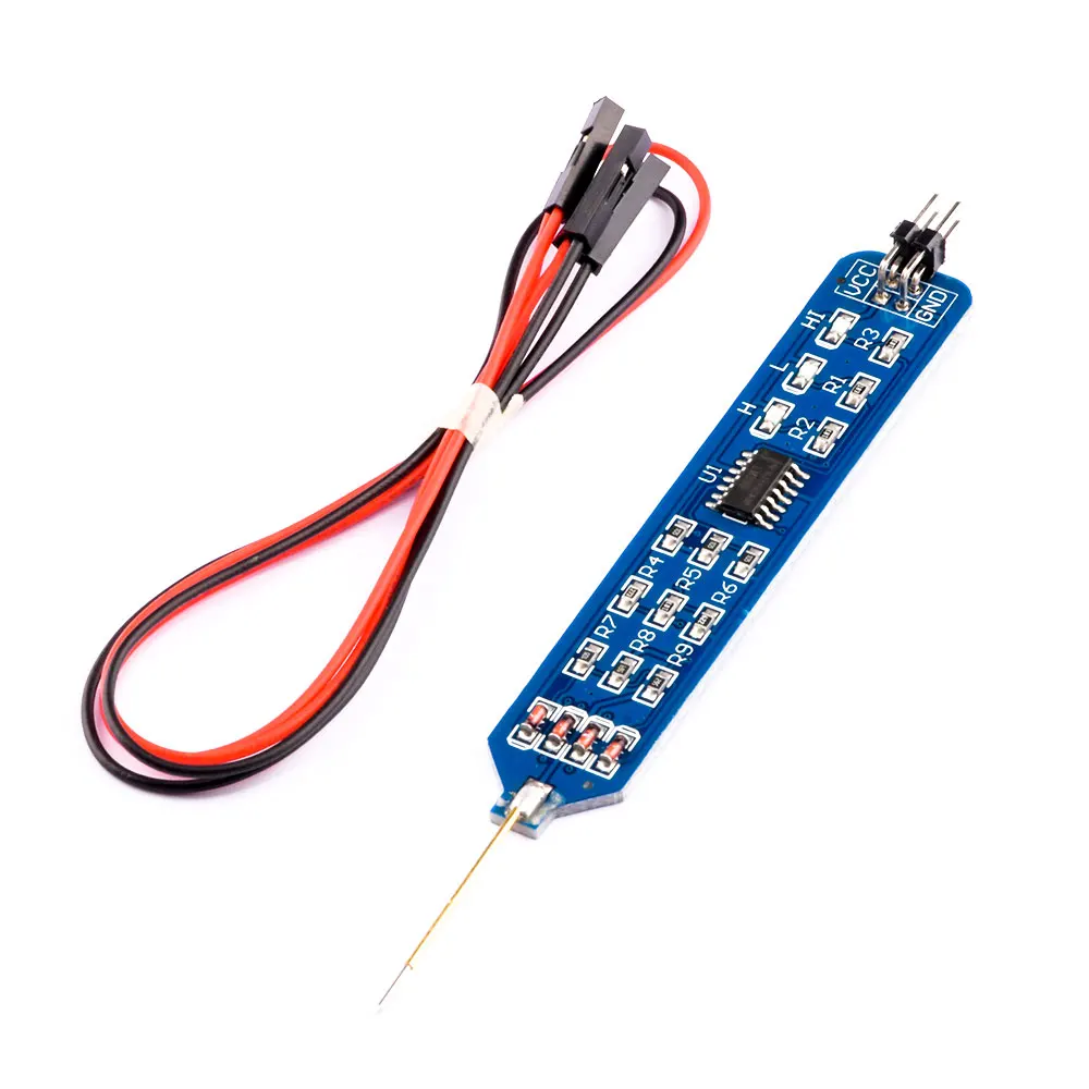 5V 3.3V Logic Tester Pen High Low Level Tester Digital Circuit Debugger Logic Pulser Analyzer Detecting Probe W/ Dupont Line