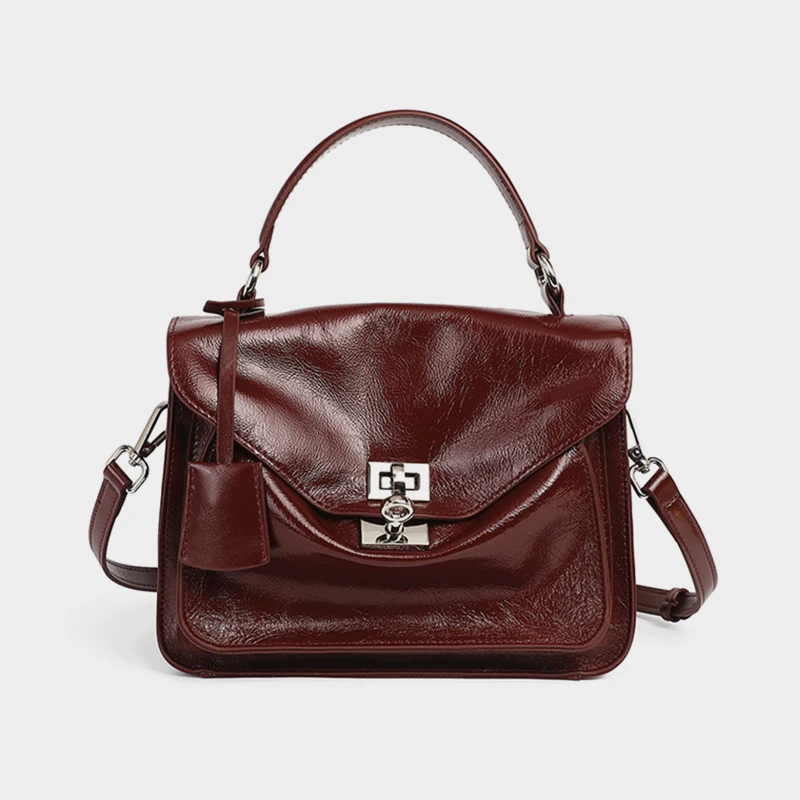 

Hifashion Trendy Genuine Leather Tote Handbags For Women 2025 Luxury Designer Envelope Satchel Ladies Shoulder Crossbody Bags