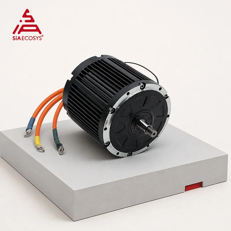 QSMOTOR D155A-70 10KW 72V PMSM Hairpin Mid Drive Motor with High Power Encoder for Electric Motorcycle Powertrain Conversion Kit