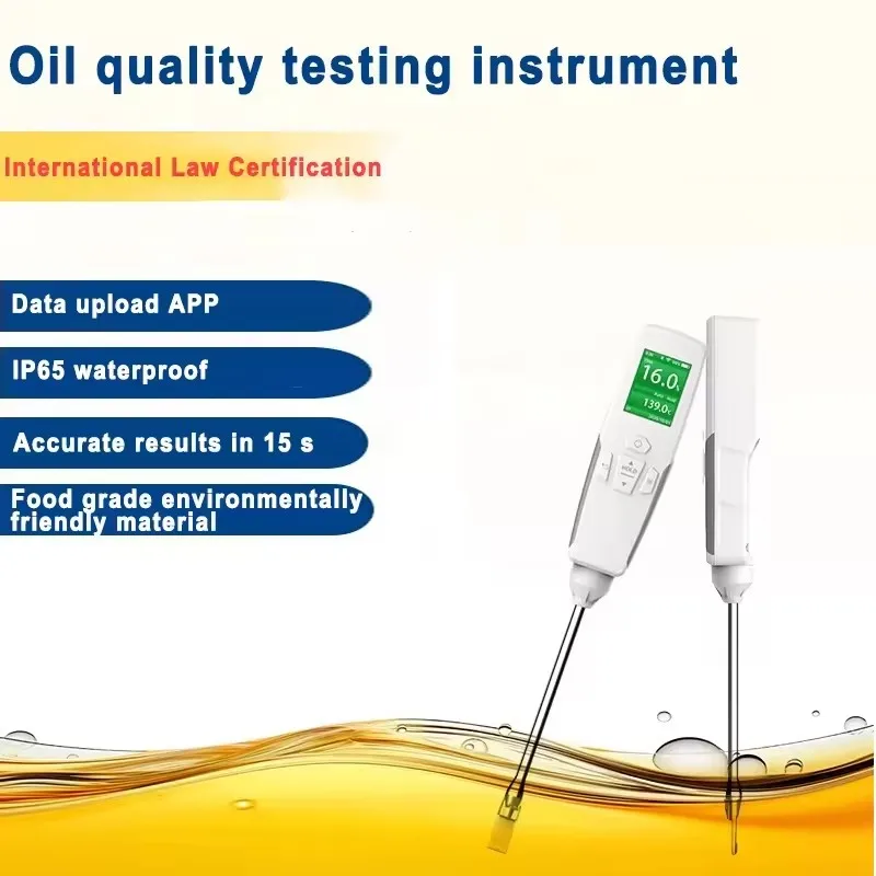 IKEME Portable Cooking Oil Quality Tester High Temperature Fast Measurement TPM Laboratory Cooking Oil Tester Hot