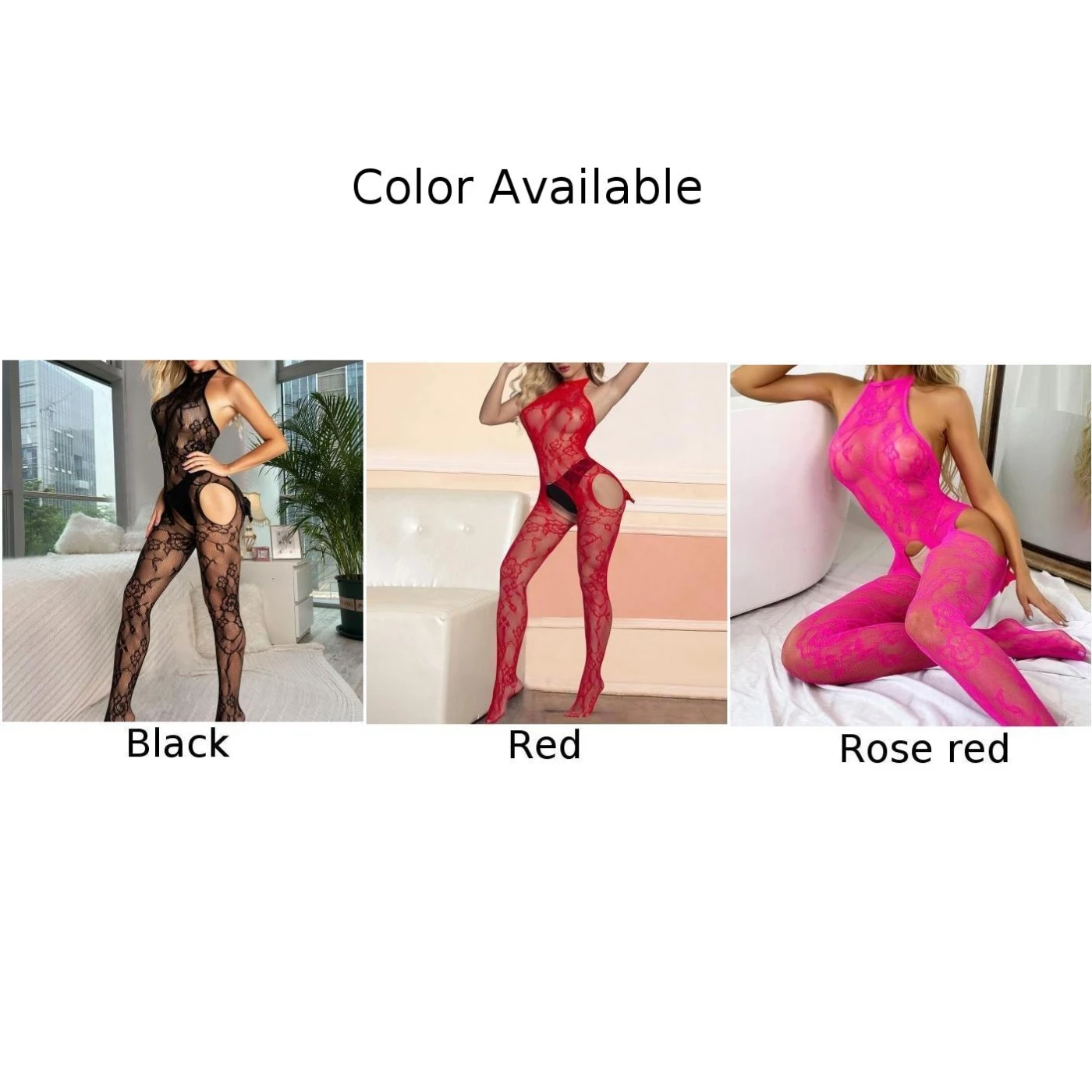 Sexy Women Stretchy Fishnet Jumpsuits See Through Bodysuit Crotchless Bodystocking Female Breathable Leotard Sheer Bodysuit
