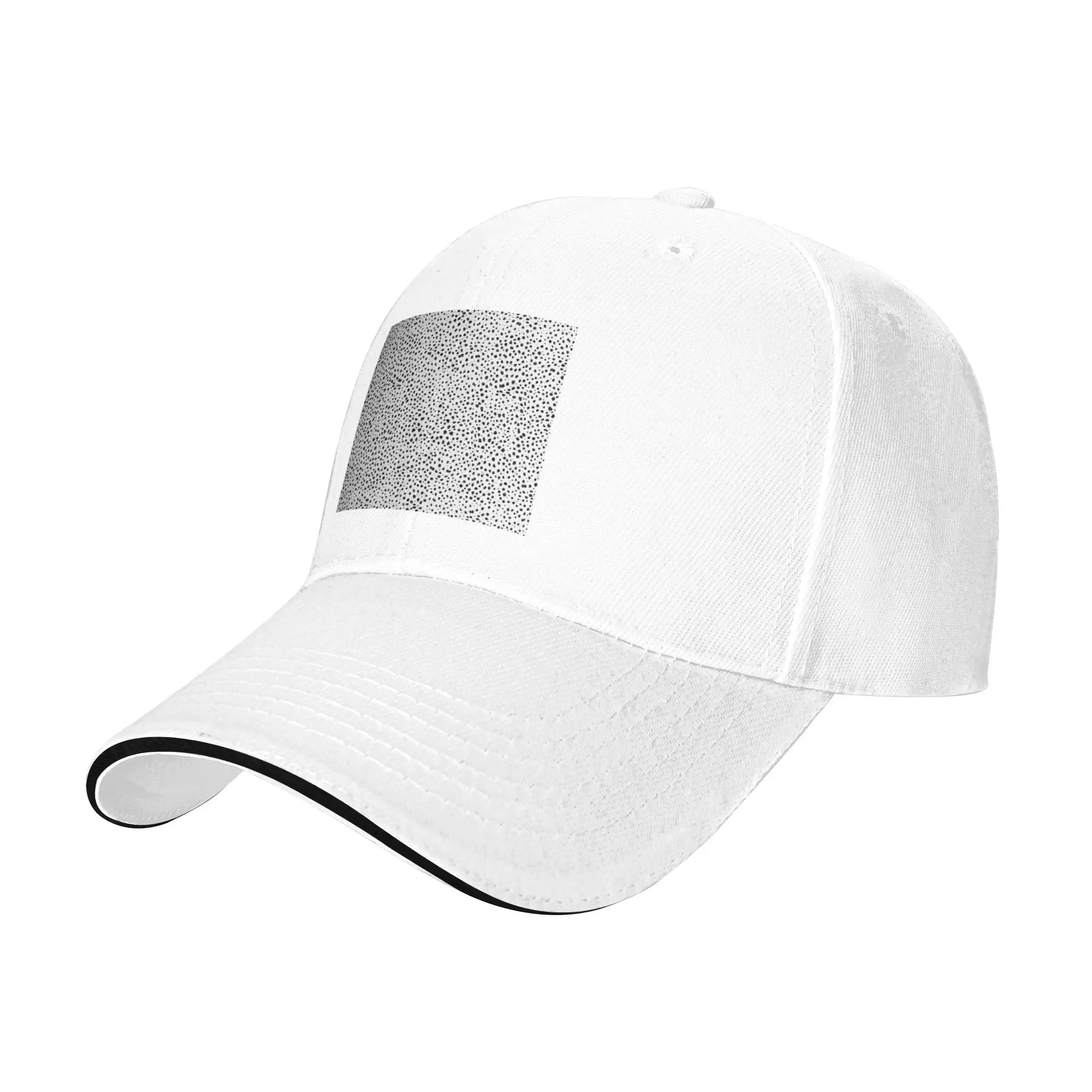 Dalmatian Spots - Black and White Polka Dots Cap Baseball Caps Adjustable Hat Hip Hop Summer Unisex Baseball Hats Customizable