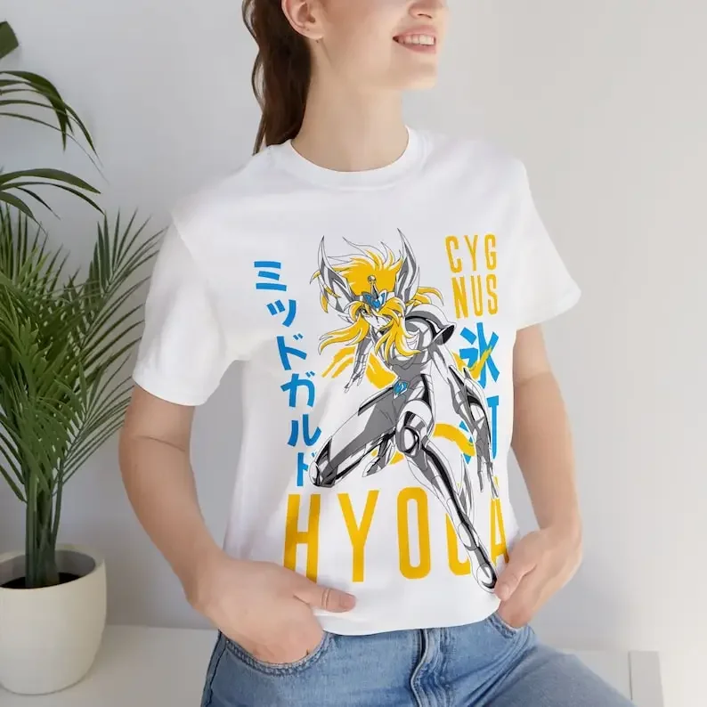 Hyoga Anime T-shirt Unisex, Saint Seiya Anime MangaLover Shirt, Graphic Anime Tee