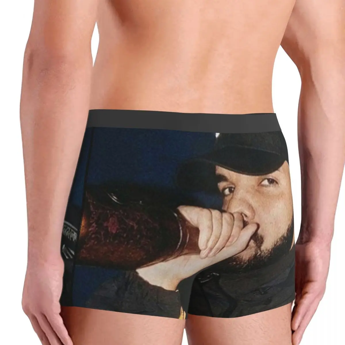 Drake Party Pooper Rapper Beer Underwear sing microphone lover music cool Males Boxer Brief Funny Boxer Shorts Hot Salses image 5