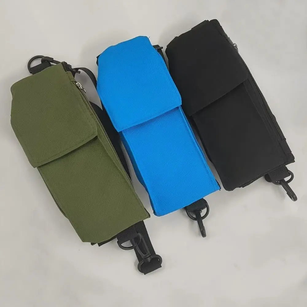 Canvas Solid Color Mini Mobile Phone Bag Vertical Shoulder Canvas Light Shoulder Bag Korean Style INS view 2
