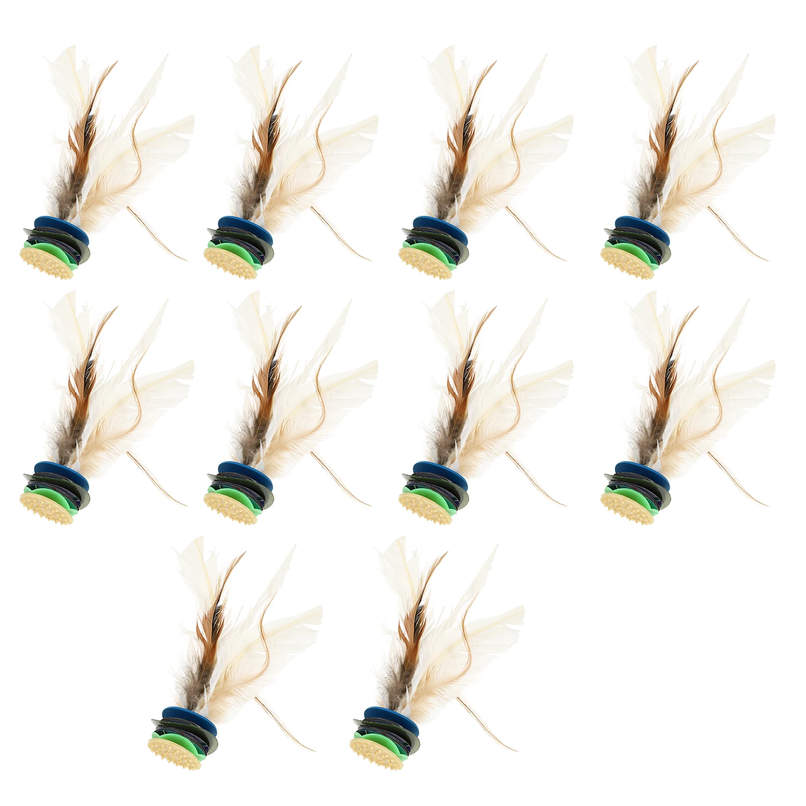 

10 Pcs Fitness Shuttlecock Badminton Shuttlecocks Chinese Kicking Game