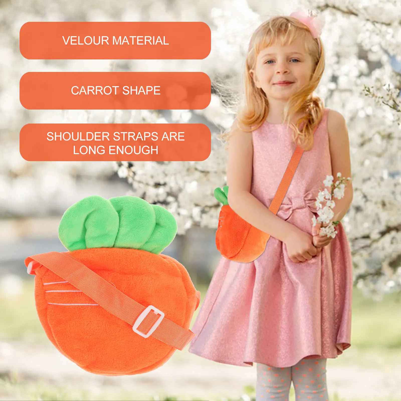 

Сумка-кроссбоди в форме моркови, легкая наплечная сумка для девочек, повседневная уличная сумка для телефона и кошелька, сумка-морковка