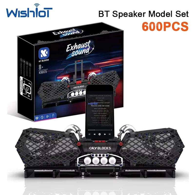 

600pcs Bluetooth Speaker Building Blocks Creative Assembly Model Desktop Decoration Musical Construction Toy Gift Adult Toys