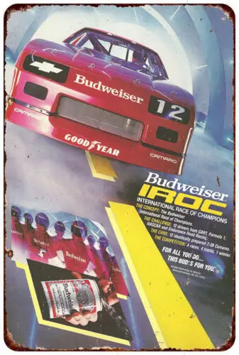 

1w,1985 BEER IROC CAMARO Vintage Look Reproduction metal sign