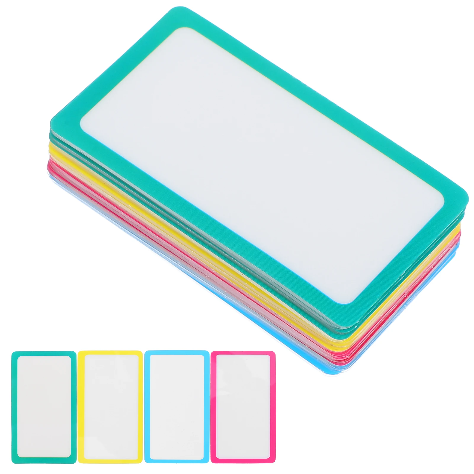 

20 Pcs Dry Erase Reusable Removable Nano Glue Stickers Jar Labels Food Storage Labels Home Office Organization