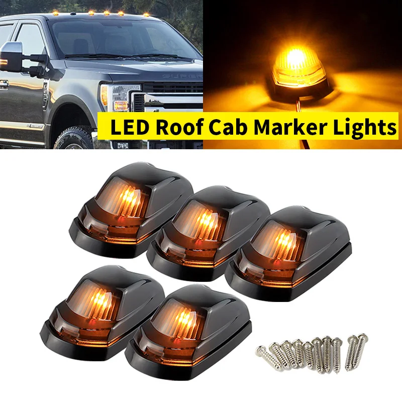 5 Stücke LED Cab Dach Marker Lauflichter Top Freiheit Lichter Für 2017 2018 2019-2020 Ford F250 F350 Super Duty