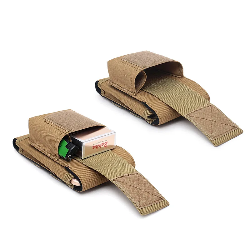 Tatical EDC Cigarette Box Cell Phone Pouch Waist Bag Outdoor Sports Leisure Cigarette Box Lighter Storage Bag Molle Phone Bag view 4