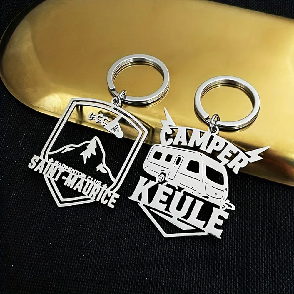 Logo/image Custom keychain Creative Custom Fashion Pendant Keychain Corporate Commemorative Gift Keyring Key Chains