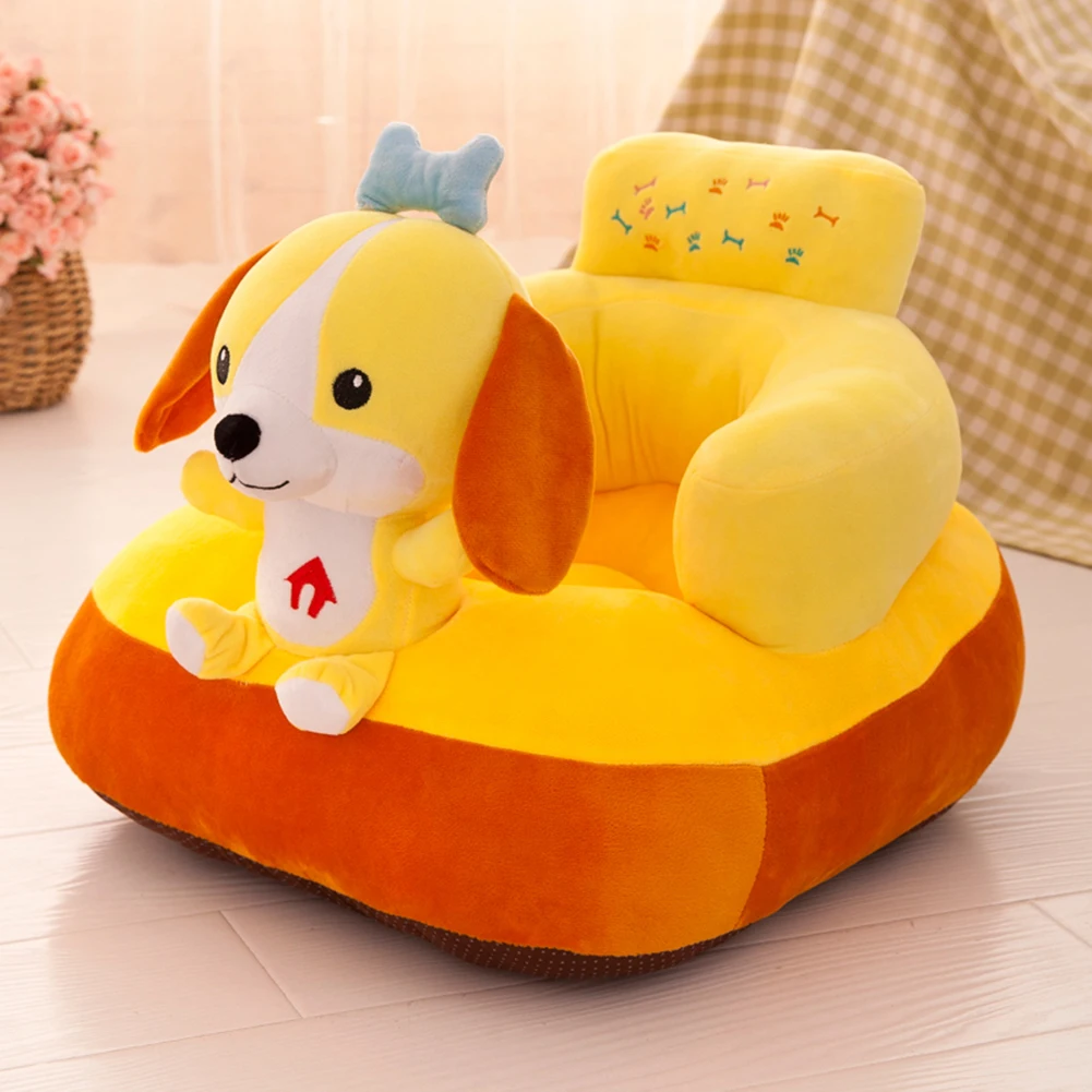 Baby Sofa Baby Seat Sofa Support Seat Cover Toddler Cartoon Plush Chair Baby Seats Children\'s Sofa Infant Learn to Sit Chair