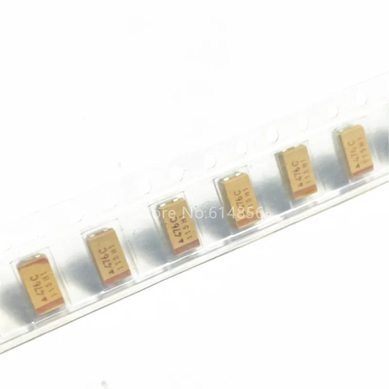 10pcs Type C 68UF 10UF 22UF 47UF 100UF 220UF 330UF Tantalum Capacitor 10V 4V 6.3V 16V 25V 35V 107 226 686 106 337 227 476