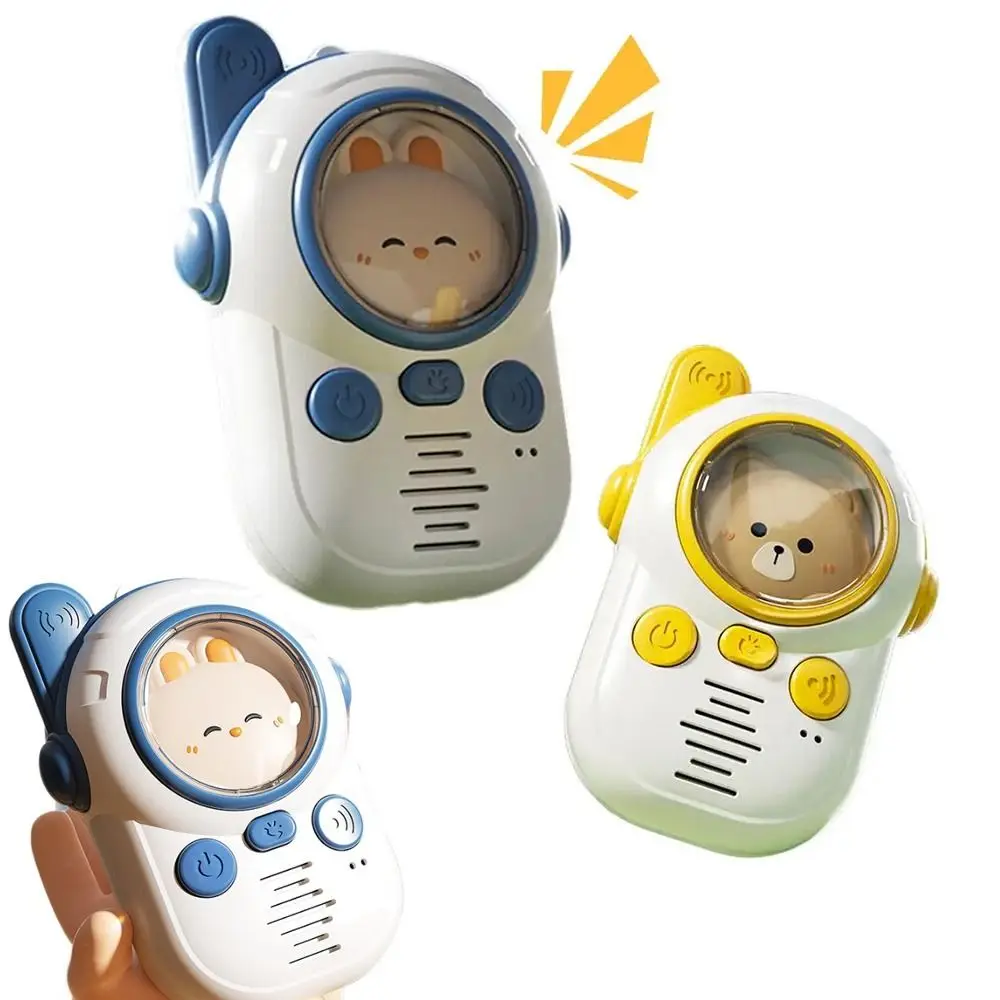 2Pcs Extended Range Kids Radio Toy Comfortable Grip Clear Sound 2 Way Communication Device 300M 3 Buttons Kids Walkie Talkies