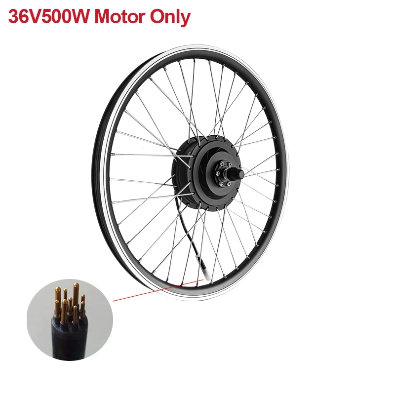 電動自転車用後輪ハブモーター,電動自転車変換キット,36v,48v,500w