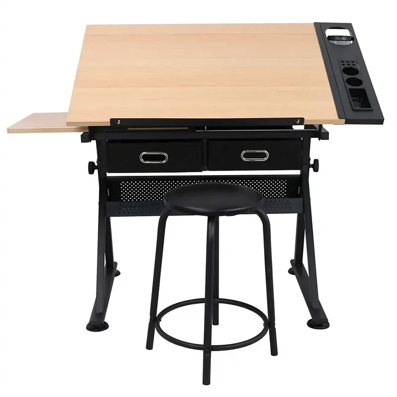 Height Adjustable Drafting Draft Desk Drawing Table Desk