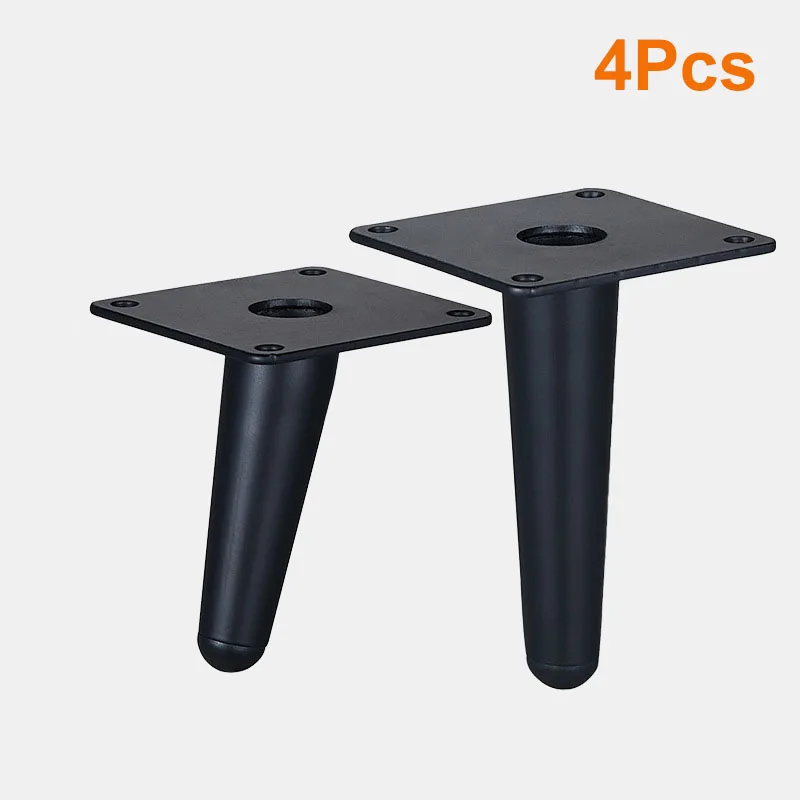 4 قطعة أقدام الأثاث ، 15 سنتيمتر أرجل معدنية مخروطية الشكل ماتي الأسود لخزانة أريكة الجدول كرسي خزانة الأريكة العثمانية المنزل DIY المشاريع
