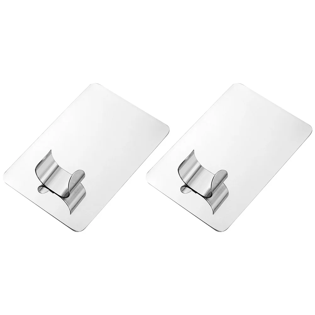 

2pcs Finger Nail Art Palette Stainless Steel Mixing Tool Manicure Set for Salon Home Use Color Blending Prevents