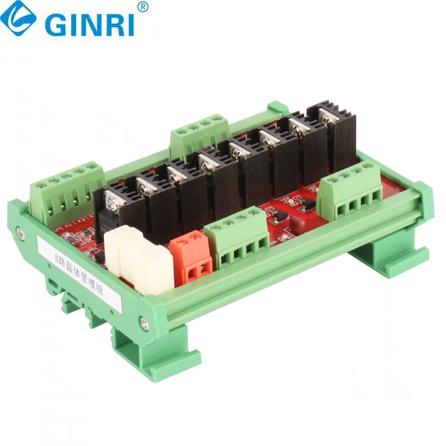 Placa de módulo transistor de fuga amplificador MOSFET de alta qualidade PNP PLC DC 24V de 8 canais