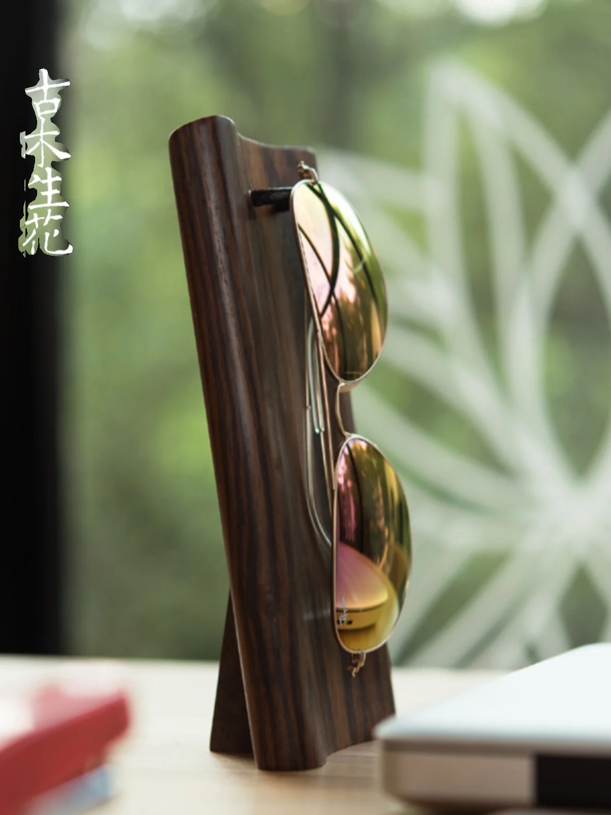 レトロ木製眼鏡フレームディスプレイヴィンテージデスクトップオーガナイザーエルフ寝室玄関眼鏡収納ボックス家の装飾