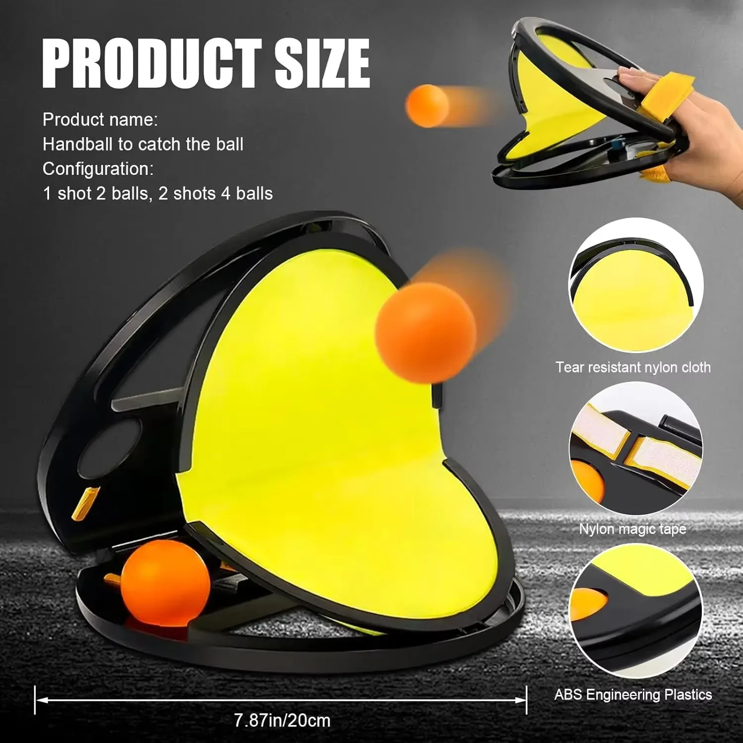 Outdoor Parent-Child Throwing & Catching Ball Game Set - Sports Fitness Hand Grip Ball Racket for Adults & Kids - Fun Toy Gift f