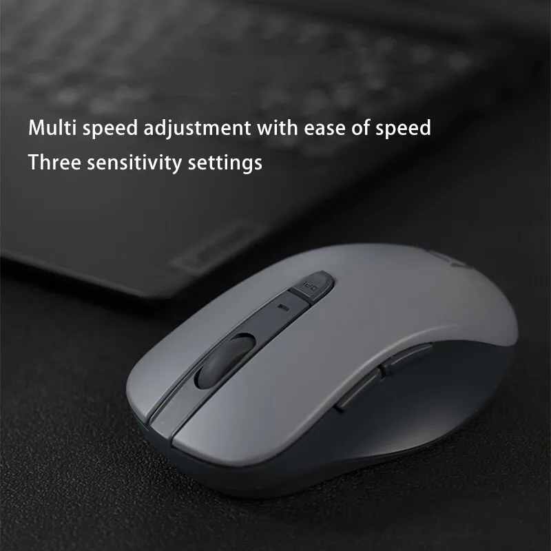 ماوس لينوفو شياو شين M1 روك رمادي فاتح صوت ماوس لاسلكي ماوس مكتب ماوس