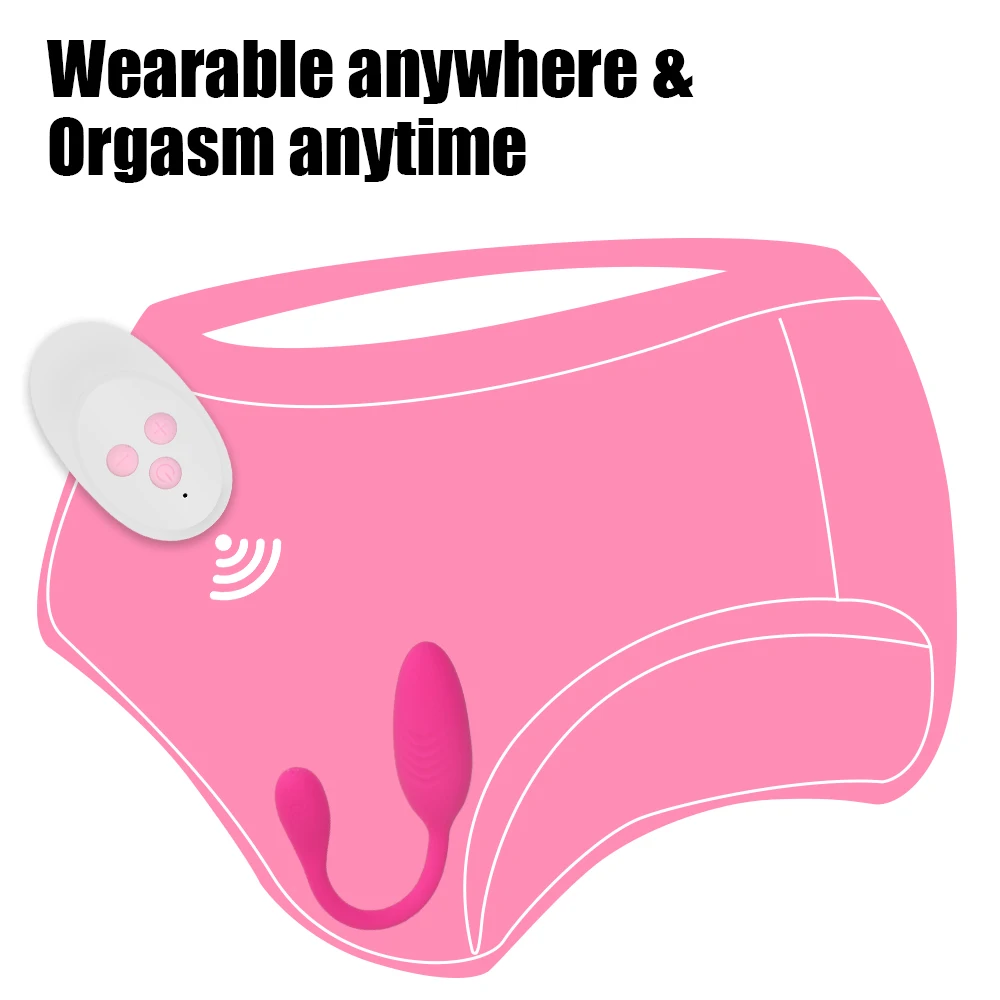 Vaginal Ball Panties Vibrator G Spot Massager Sex Toys for Women Wearable Vibrating Egg Wireless Remote Control 10 Modes