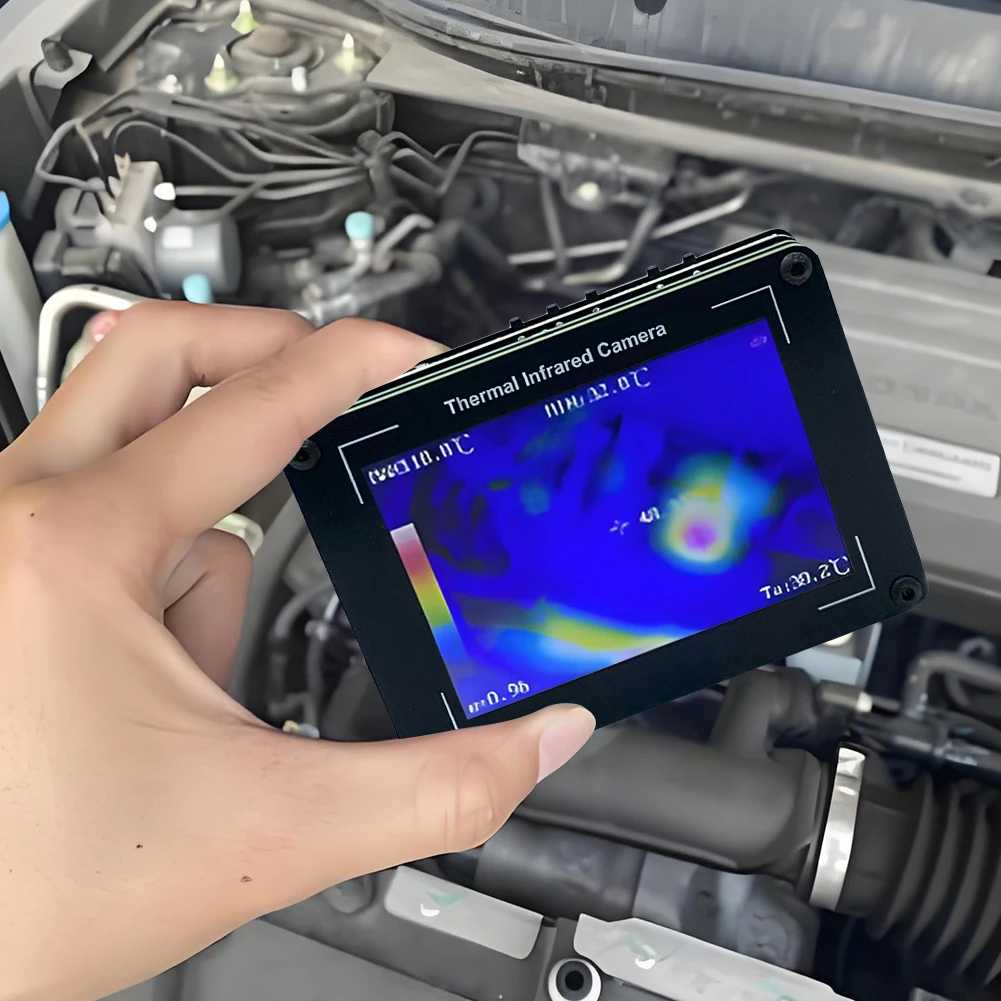 Câmera infravermelha térmica de 3,5 polegadas Câmera de imagem térmica de 32x24 pixels -40-450 ℃   Câmera térmica com imagem infravermelha de medição