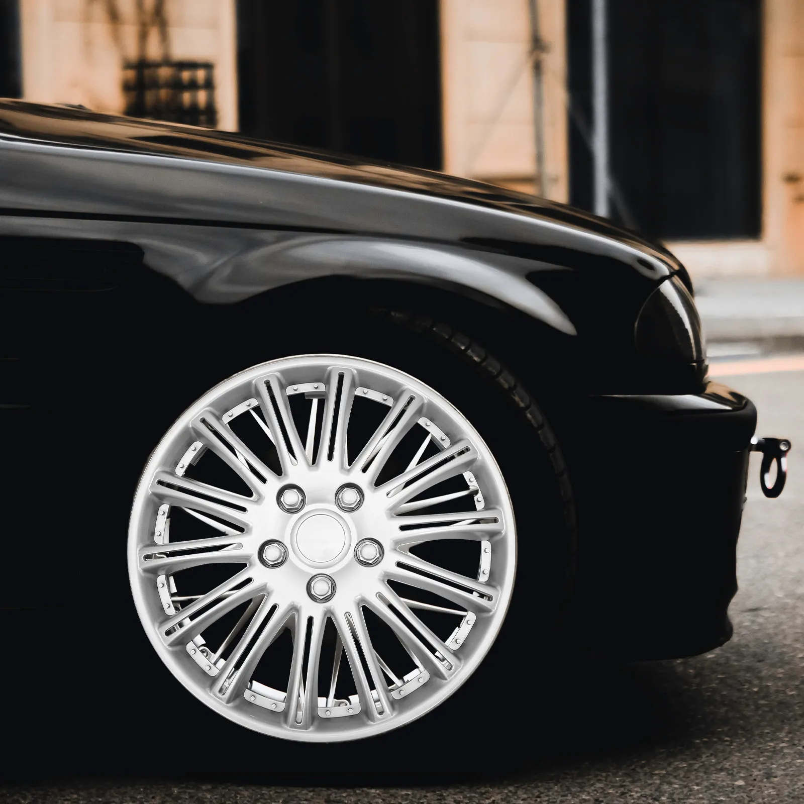 

14 Inch Car Hubcap Wheel Hub Cover Decorative Rim Cover for Vehicle Protection Debris Resistance Firm Plastic Construction