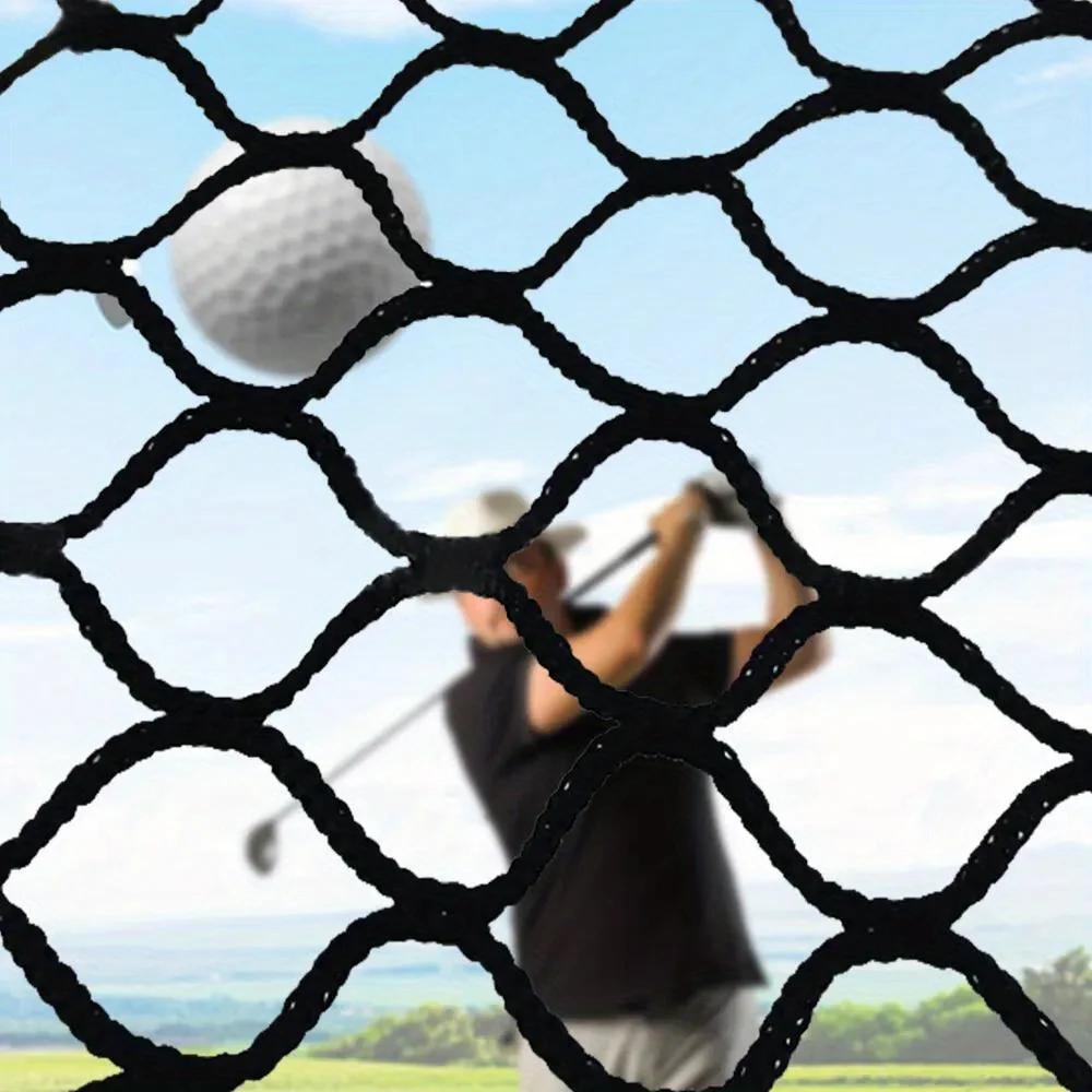 

Golf Hitting Net Practice Driving Range Net 3x3m Black Durable Polyethylene Net for Backyard Garden Indoor Outdoor Golf Training
