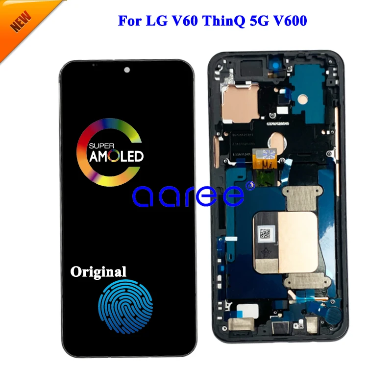 AMOLED LCD Display Original  For LG V60 ThinQ LCD Display For LG V60 ThinQ 5G LCD Display Screen Touch Digitizer Assembly