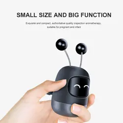 Cute Robot Aromatherapy Auto Air Outlet Perfume Long-lasting Fragrance Clip Diffuser + Solid Car Perfume Car Air Freshener