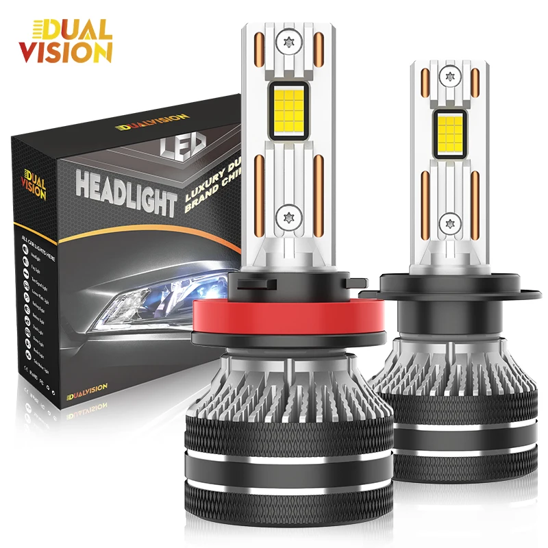 

Dualvision K5C PLUS 350W H7 Canbus Светодиодная лампа 6000K LED H3 H4 H11 HB3 9005 HB4 9006 9012 Светодиодная двойная медная трубка Противотуманные фары 12 В 2 шт.