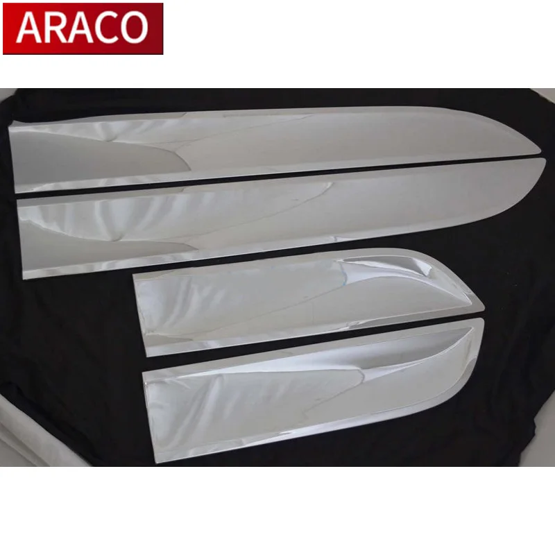 For 2014 2015 2016 2017 Porsche Macan Aksesoris Tubuh Side Door Garnish Moulding Trim Kit Chrome Mobil Styling