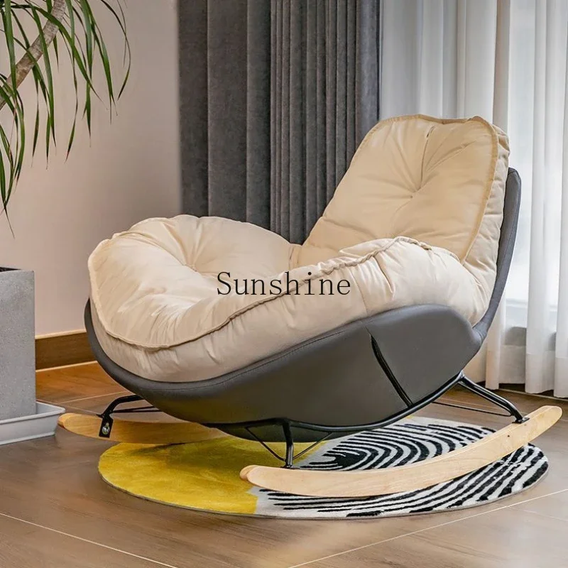 Living room lazy sofa single rocking chair simple modern home balcony leisure chair