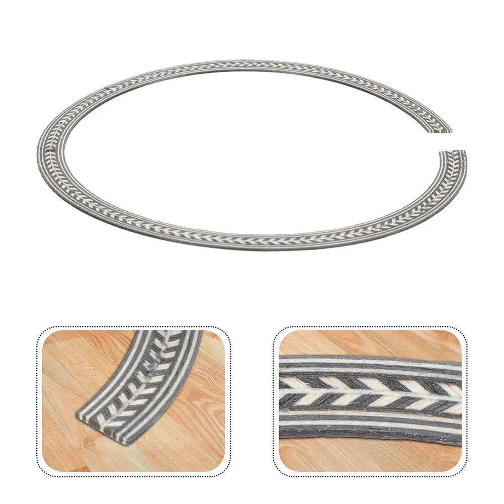 

2Pcs Guitar Decor Soundhole Ornament Wood Inlay Ring Premium Crafted Aesthetic Edge for Guitar Hole Art Decoration DIY