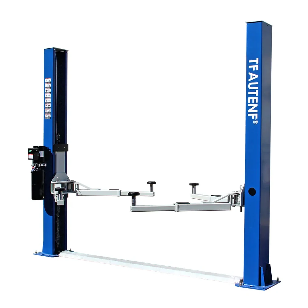 Workshop Equipment Manual Unlock CE 1870mm Lifting Height 4000kg Base Plate Auto Lift Electric Hydraulic Two Post Car Lift 4T